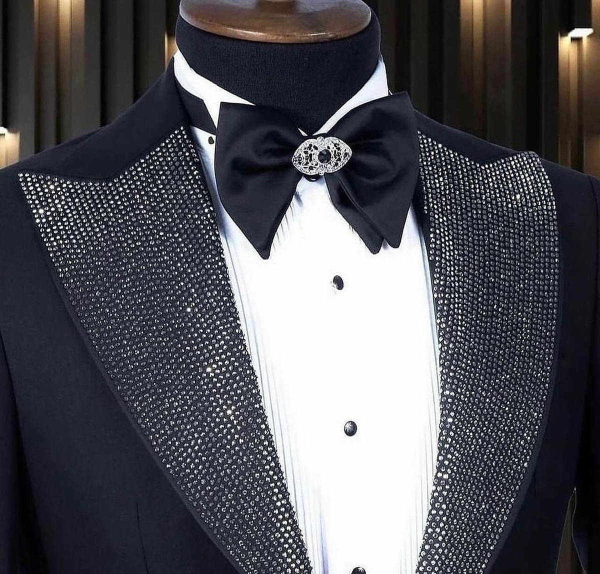 Men Formal Wear Modern - بدلة رسمية رجالية مطرزة من قطعتين