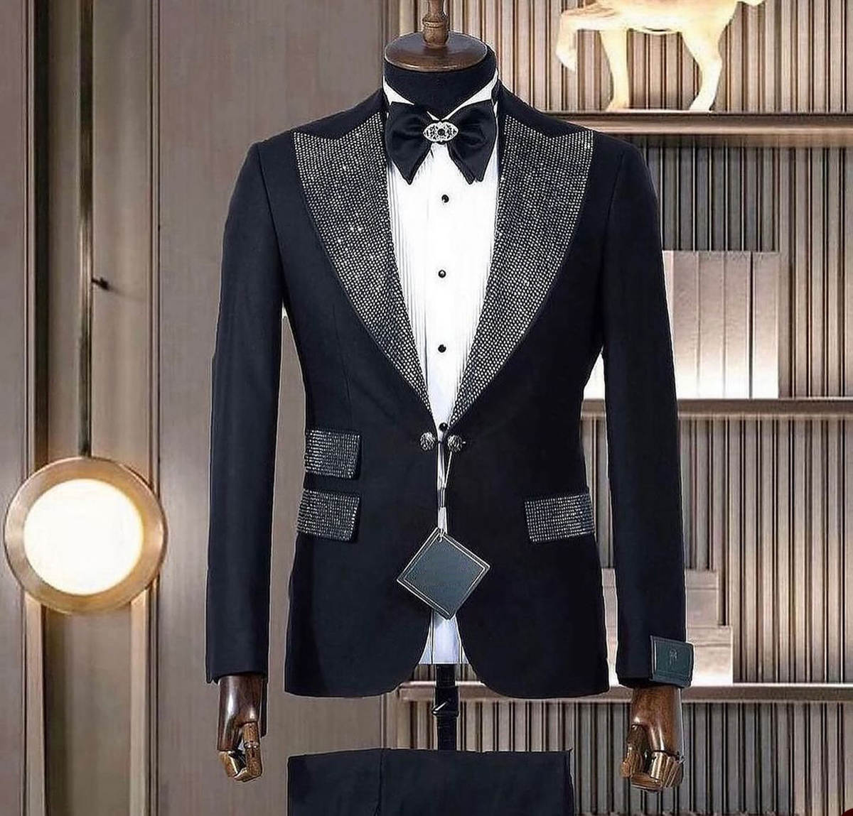 بدلة رسمية رجالية مطرزة من قطع - مراجعة Men Formal Wear Modern وسعره
