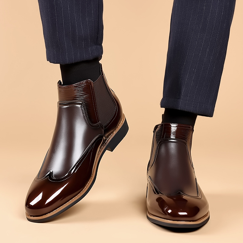 أحذية تشيلسي للرجال الفاخرة ال - مراجعة Men Formal Wear With Boots وسعره